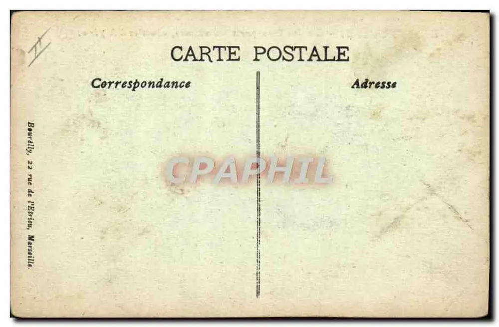 Sidi Brahim — Cie des Transports Maritimes, Algerische Post - Rückseite