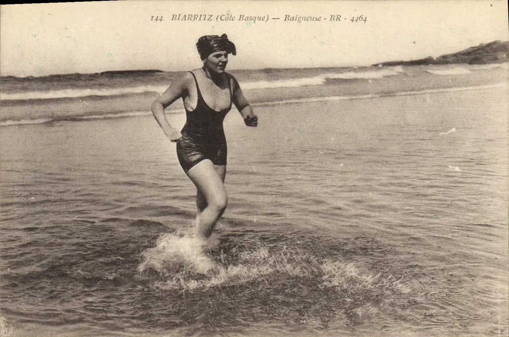 Biarriz (Côte Basque) — Frau im Badeanzug — BR 4464 - Vorderseite