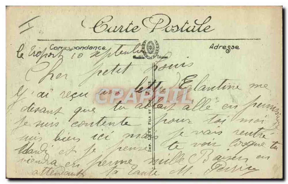 Le Tréport — Frau am Strand — 5139 - Rückseite