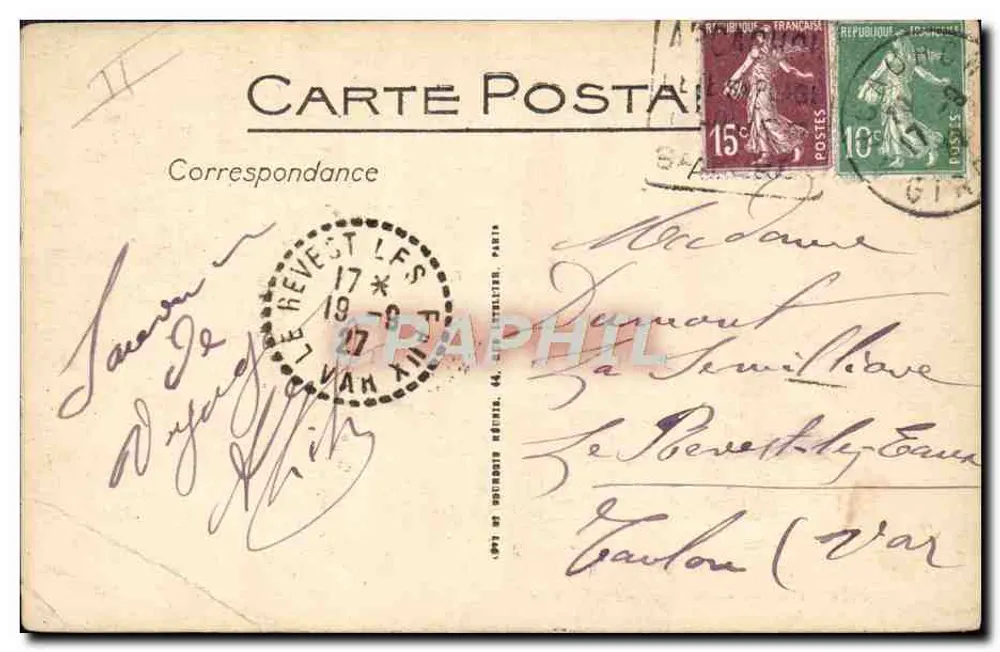 Plaisirs de la Mer - Au Bain - LL - n°5014 - Verso