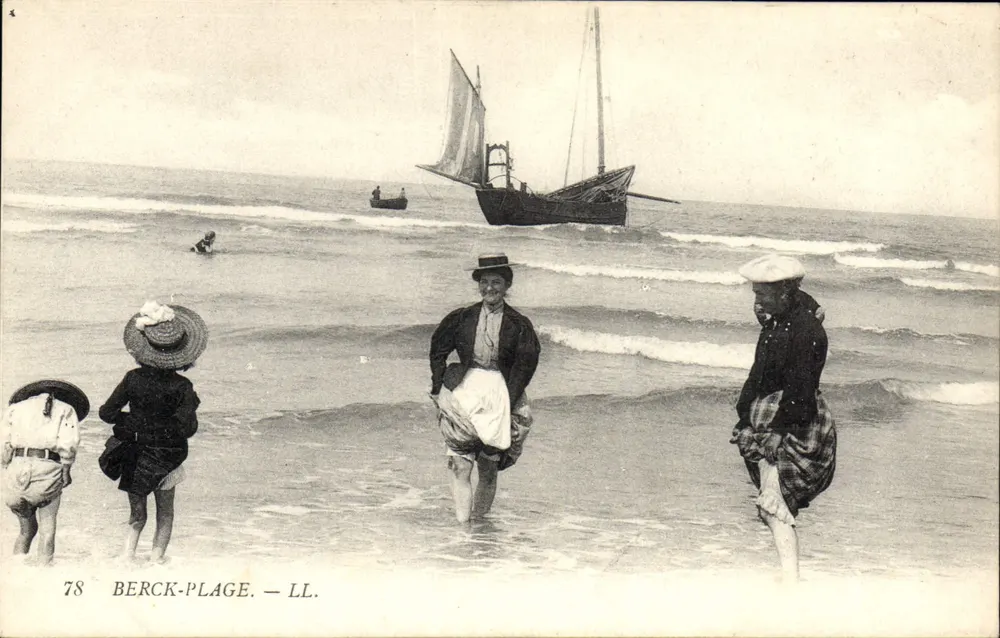 Berck-Plage — Strand mit Segelboot — LL, n°78 - Vorderseite