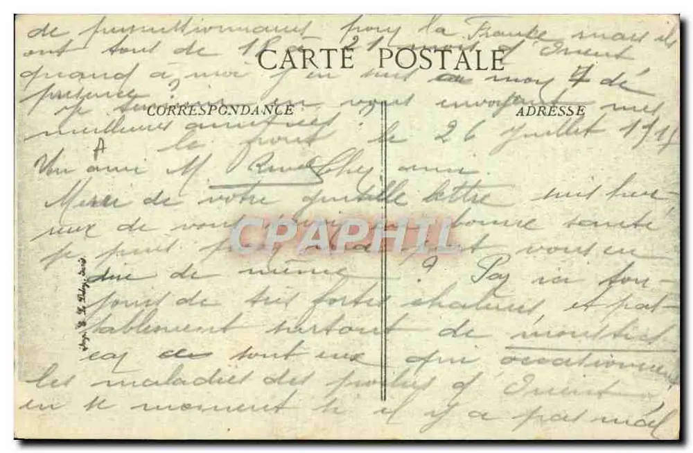 Lager de Lembed in der Nähe von Saloniki — Krieg 1914-15 in den Balkan — Visé, Paris Nr. 1329 - Rückseite
