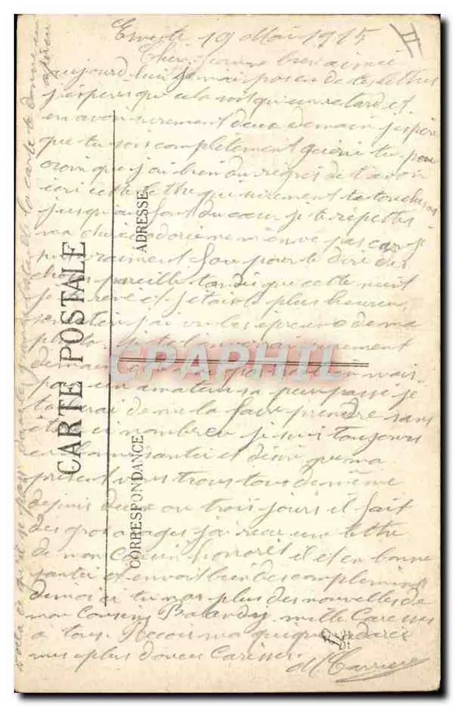 Os feitos de Pegoud — Guerra 1914-1915 — Edit. Braunstain Paris - Verso