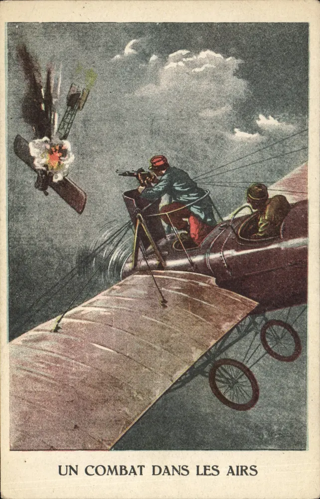 Ein Kampf in der Luft — Militärluftschlacht — Verlag nicht erkennbar - Vorderseite