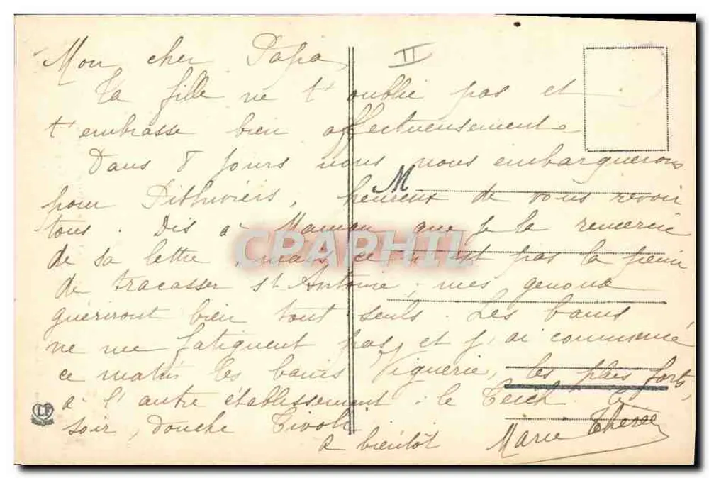 Die alten Pyrenäen-Kleider — Ein Paar aus Bethmale (Ariège) — Phototype Léonide Pérez, Toulouse - Rückseite