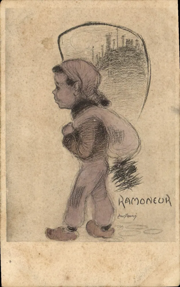 Ramoneiro — desenho de Poustramy — editor não visível - Frente