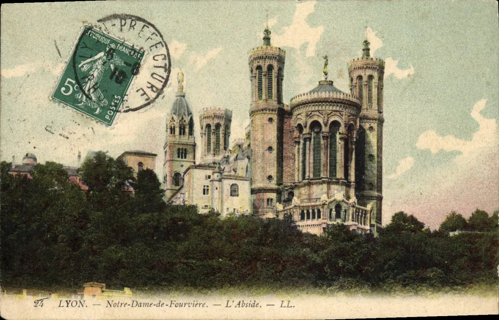 LYON — Notre-Dame-de-Fourvière — A Abside — LL. - Frente