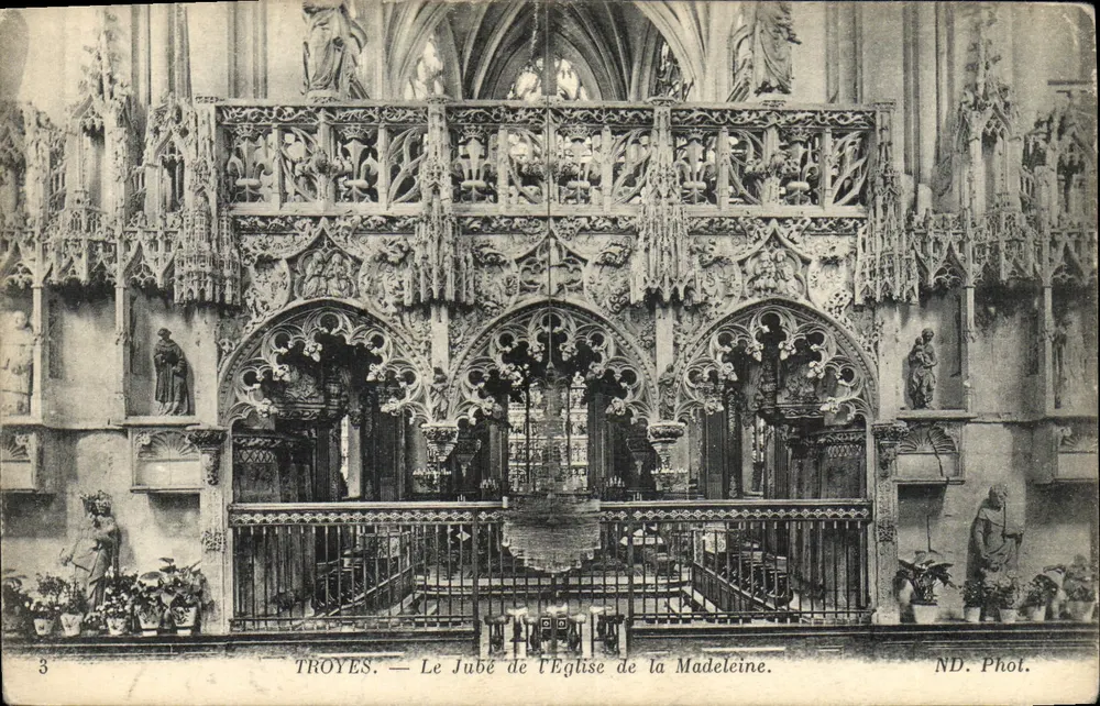 Troyes — Der Jubé der Kirche der Madeleine — ND. Phot. - Vorderseite