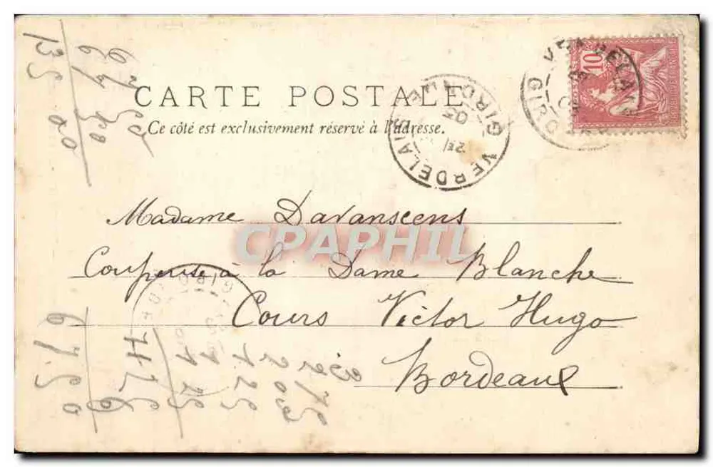 Verdelais (Gironde) — Kirche Notre-Dame de Verdelais — Henry Guillier, 31, 42 bis und 44, rue Fonneuve - Rückseite