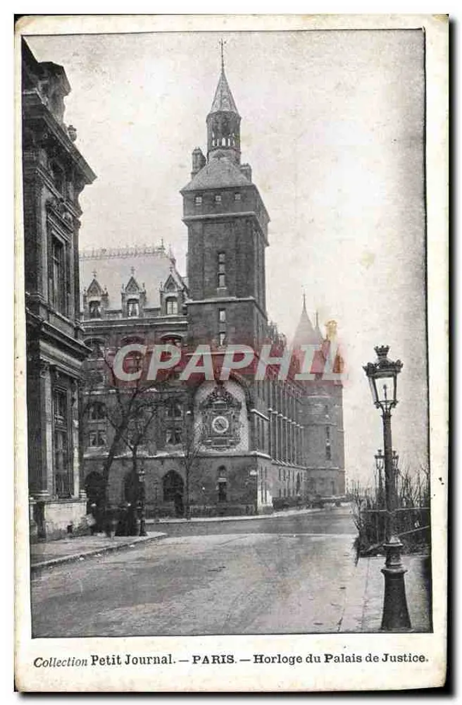 Uhr des Palasts der Gerechtigkeit — Paris — Sammlung Petit Journal - Vorderseite