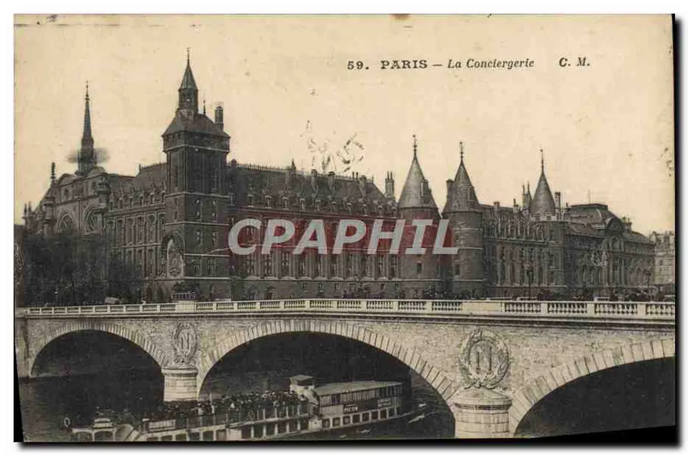 Paris – A Conciergerie — C.M. n°59 - Frente
