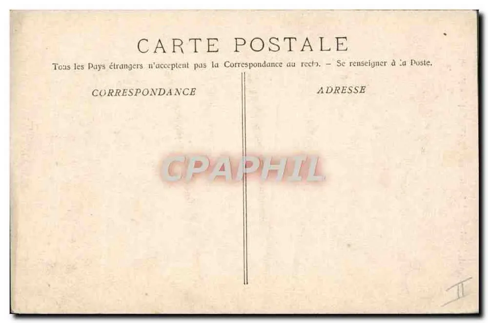 Gréoulx-les-Bains — Innenansicht des Templer-Schlosses (12. Jahrhundert) — Fotoplatte. - Rückseite