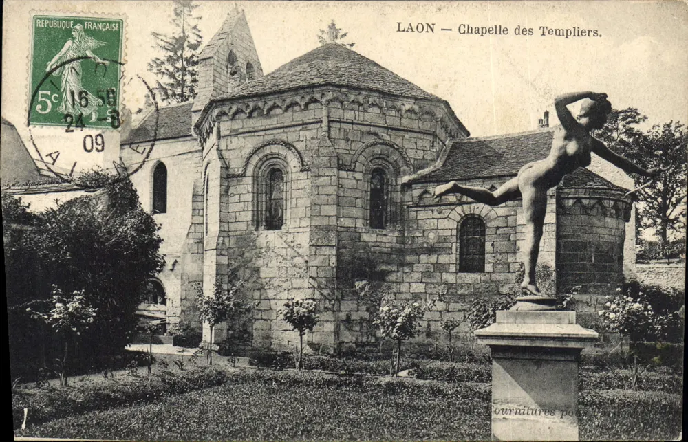 Laon — Capela dos Templários — editor desconhecido, número de série não visível - Frente