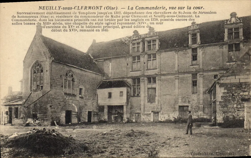 Neuilly-sous-Clermont (Oise) — Die Kommandantur, Blick auf den Innenhof — Vandenhoove, Liancourt - Vorderseite