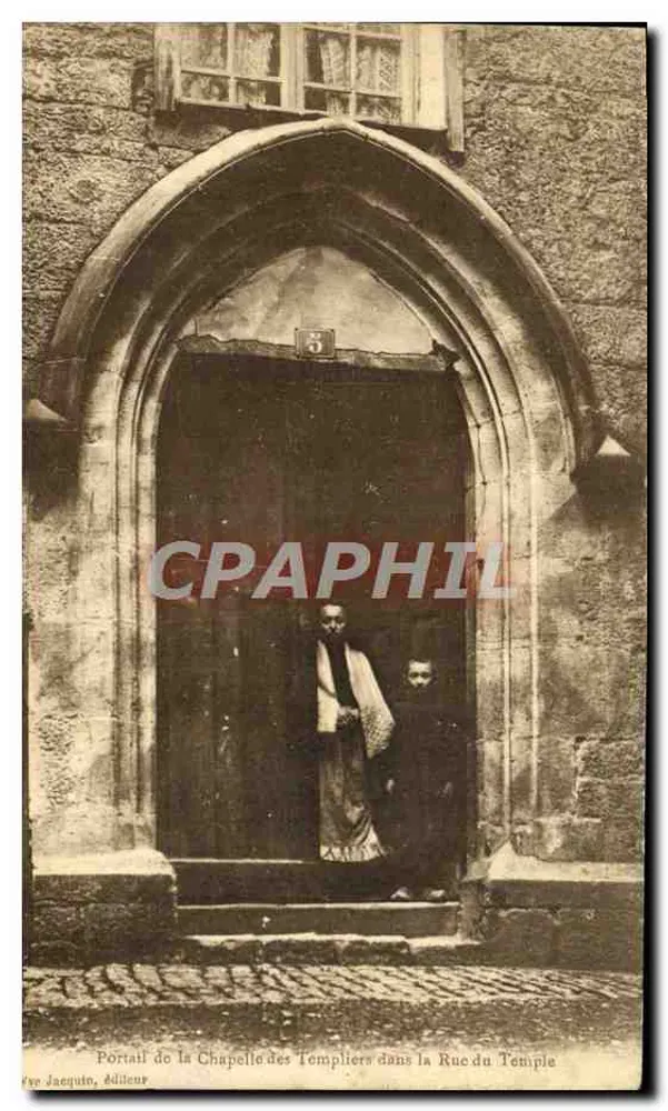 Portal der Kapelle der Templer in der Rue du Temple — Ansicht von Jaquin, Verlag - Vorderseite