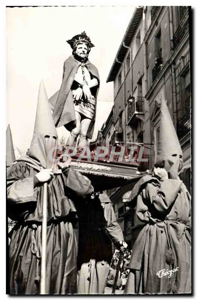 Prozession der Sanch in Perpignan — Heilige Woche in Roussillon — Edition Théojac - Vorderseite