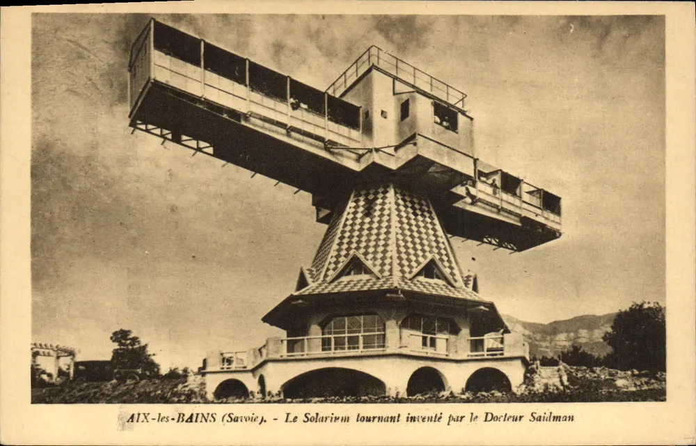 AIX-les-BAINS (Savoie) — Das sich drehende Solarium, erfunden von Doktor Saidman - Vorderseite