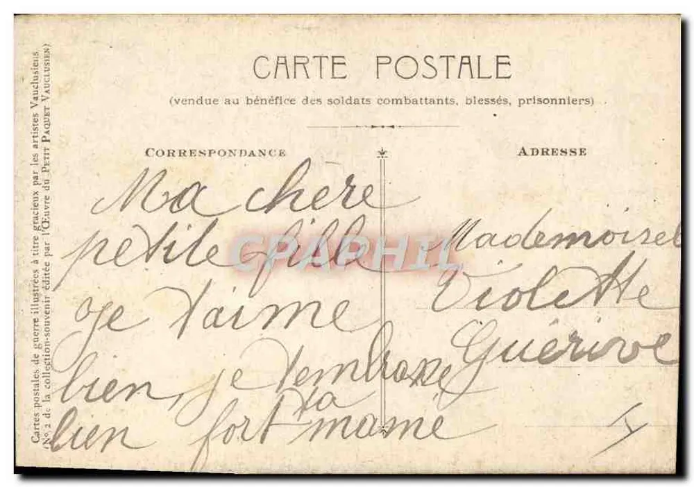 A Obra do Pequeno Pacote em L'Éreale — editor Vauchasteu, n°2 da coleção comemorativa - Verso