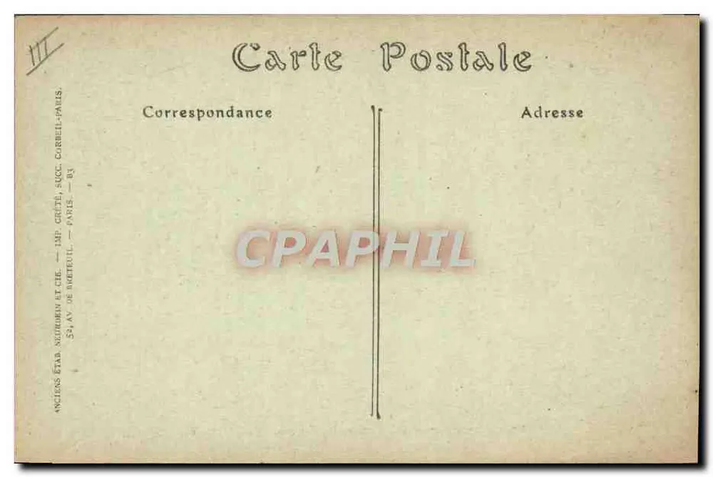 Saumur — Militärisches Karussell, die Kreuz von Saint-André — JND Phot. - Rückseite