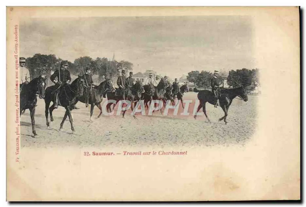 Saumur — Arbeit am Chardonnet — Fr. Vaucaxin, Foto nach der Arbeit von Gonzales (Gonzales-Ancelot) - Vorderseite