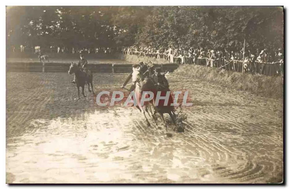 Corrida de cavalos em uma lama — editor Guillemínnot, Bœspflug et Cie, Paris - Frente