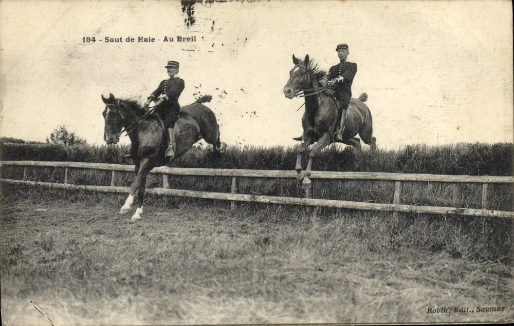 Springreiten — Auf dem Au Breil — Edition Robith, Saumur, Nr. 194 - Vorderseite