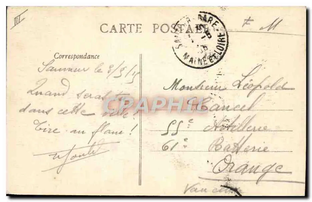 Springreiten — Auf dem Au Breil — Edition Robith, Saumur, Nr. 194 - Rückseite