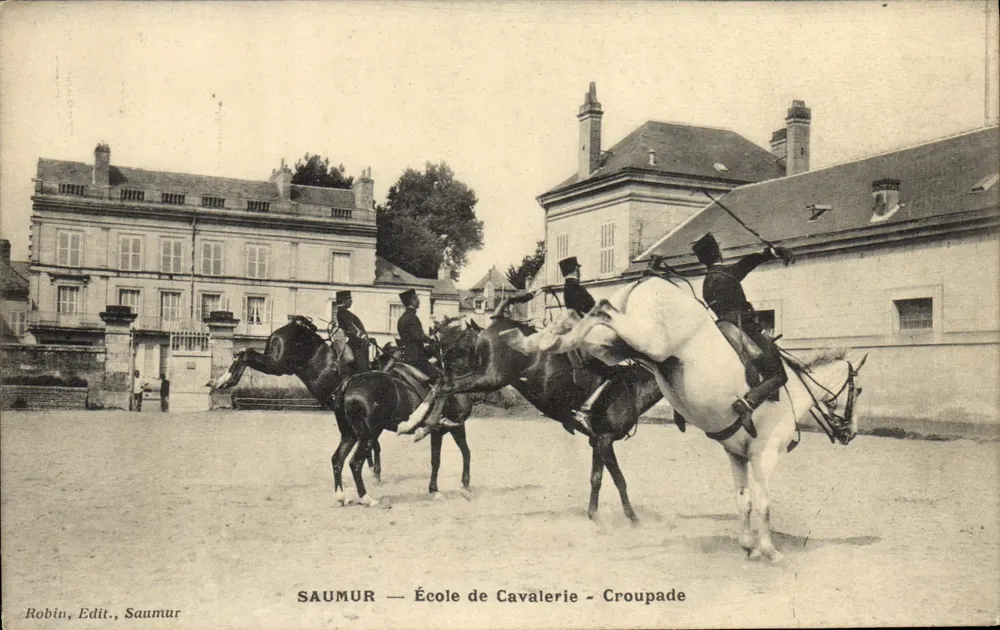 Saumur — Reitakademie — Croupade — Robin, Verlag, Saumur - Vorderseite