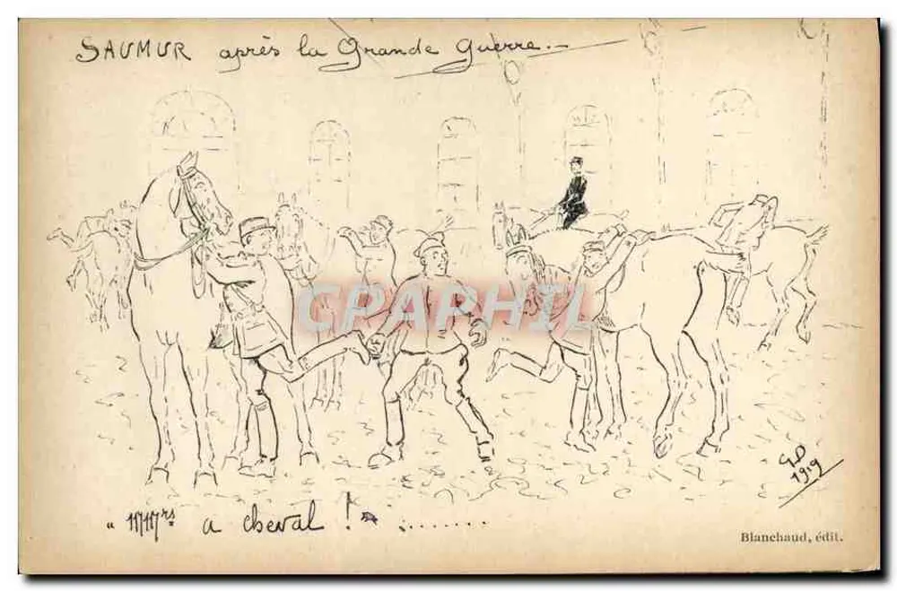 Saumur nach dem Großen Krieg — Blanchaud, pub. 1919 - Vorderseite
