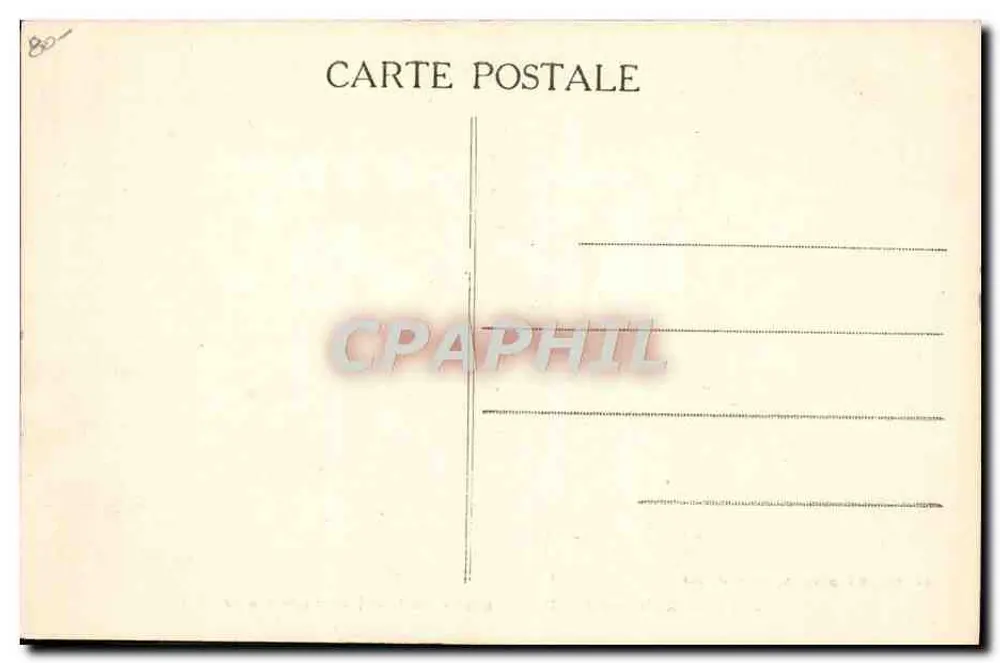 Saumur (M.-et-L.) — Der letzte Gast oder Das unterbrochene Mittagessen — Fr. Voelcker, Foto. Saumur, Einlieferung - Rückseite