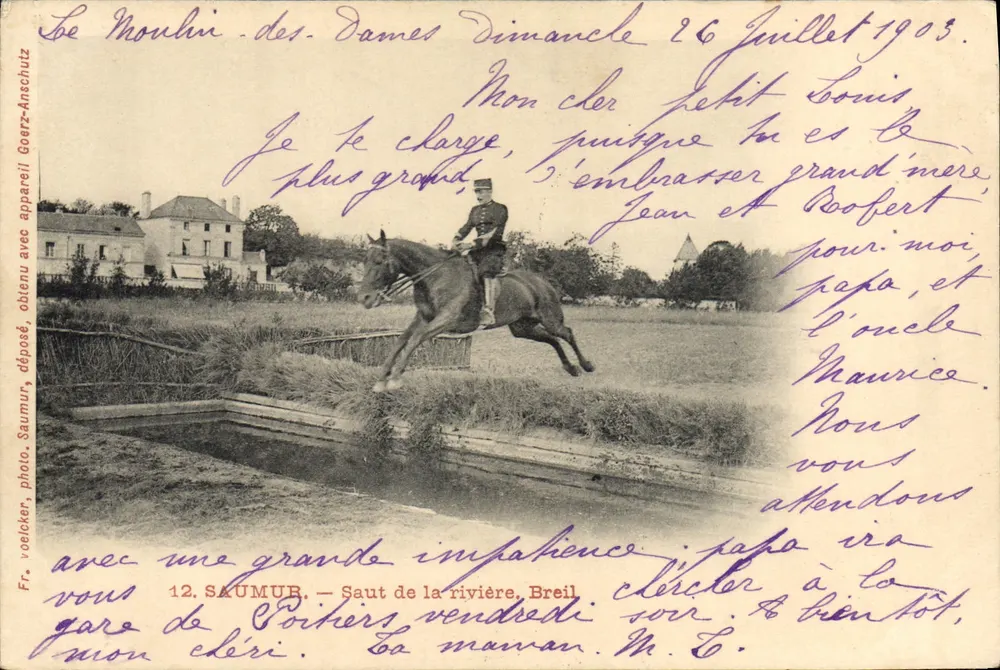 Spring über den Fluss in Saumur — Breil — Foto Fr. Voelcker, Nr. 12 - Vorderseite