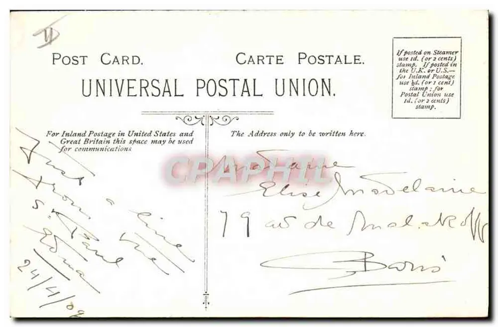 U.S.M.S. St. Paul — American Line — Vorbei an den Needles - Rückseite