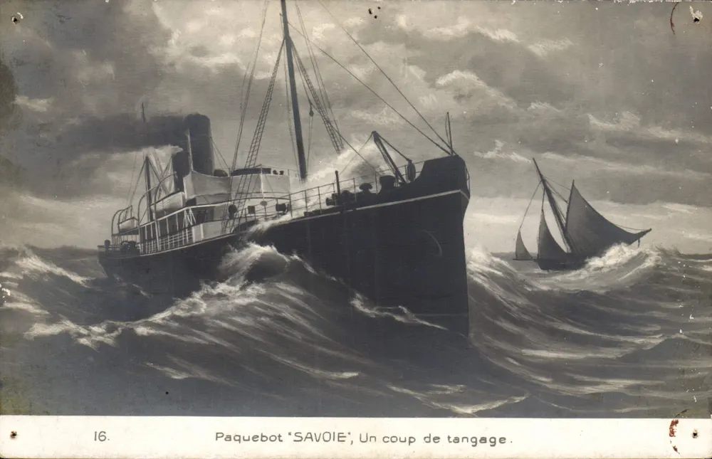 Dampfschiff "SAVOIE" — Ein Schlingern — serie 16 - Vorderseite