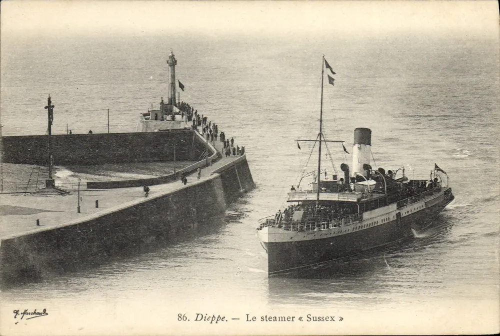 Dieppe — Der Dampfer « Sussex » — G. Farchaud, Nr. 86 - Vorderseite