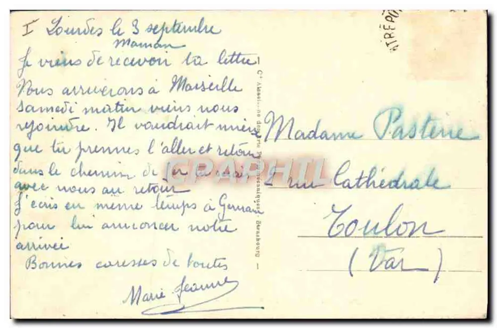 Biarritz - Badende Frauen an der Côte des Basques — n° 242 - Rückseite