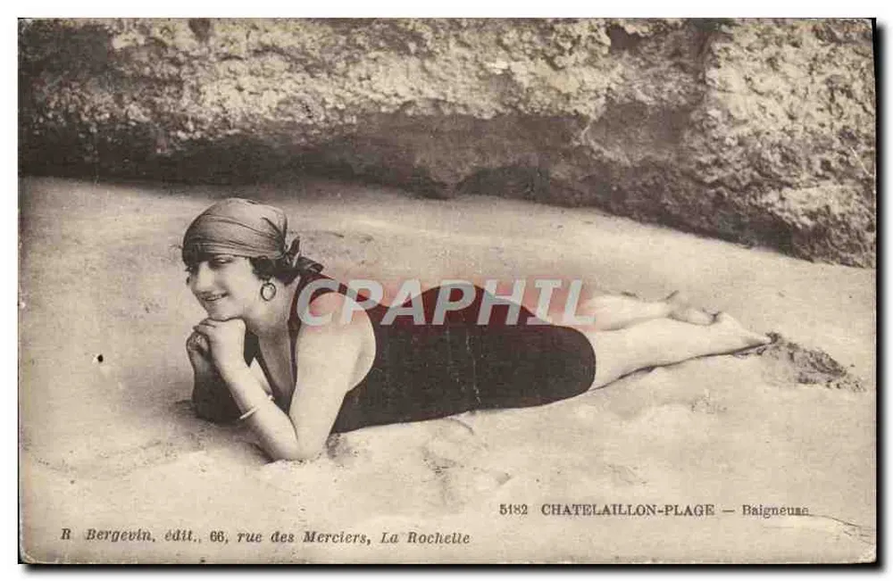 Châtelailly-Plage — Badende — R. Bergevin, Verlag, 66, rue des Merciers, La Rochelle - Vorderseite