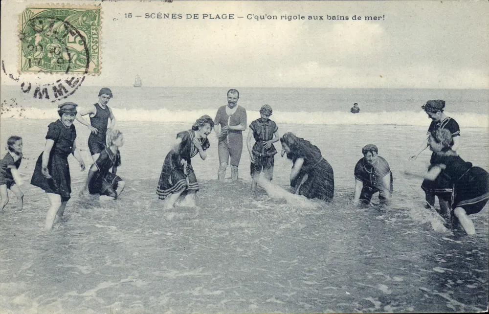 Cenas de praia — C'qu'on rigole aux bains de mer! — Editor não identificado, n° 15 - Frente