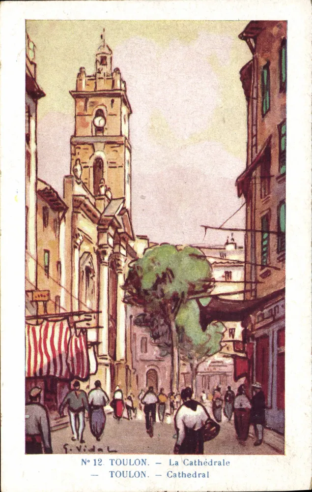 Toulon — Die Kathedrale — S. Vidal, N°12 - Vorderseite