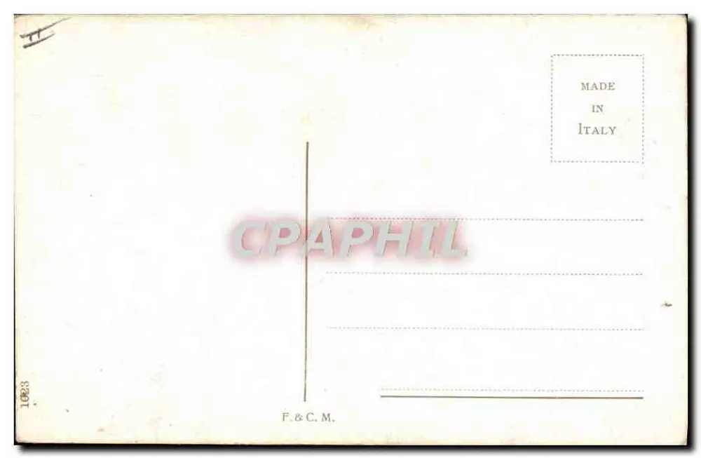Junge Frau mit Hut — Trieste — F. Vercin - Rückseite