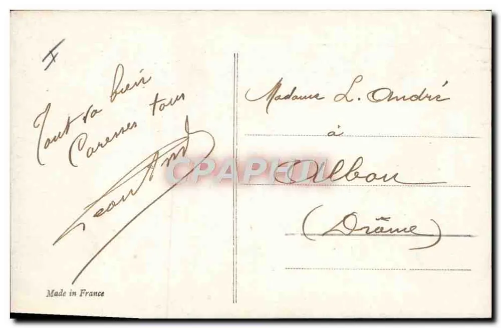 Piloto y caballería — Por la Patria! — J. Faure 1917 - Reverso
