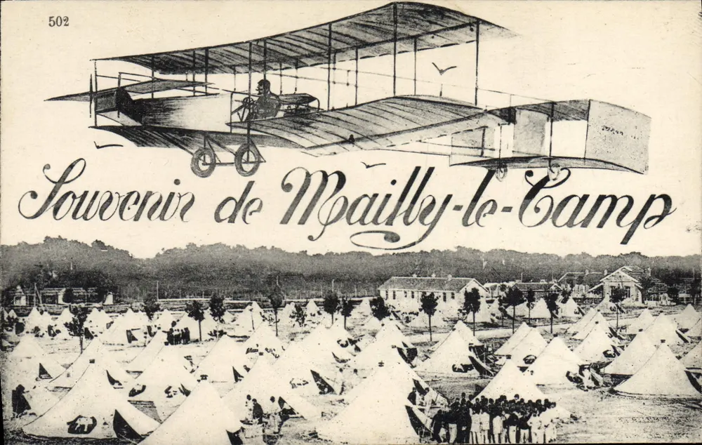 Militärstützpunkt in Mailly-le-Camp — Erinnerung an Mailly-le-Camp — unbekannter Verleger, Nummer 502 - Vorderseite
