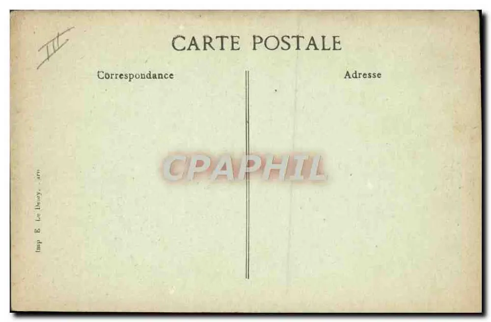 Abgeschossenes Zeppelin in Compiègne — 17. März 1917 — Verlag B.D. - Rückseite