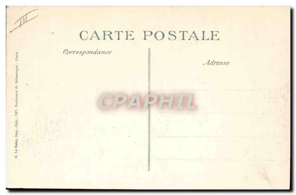 Védérines berichtet über seine Beobachtungen an Kapitän Leclerc — 1914 — Serie 15 — Verlag E. Le Debey, Paris - Rückseite