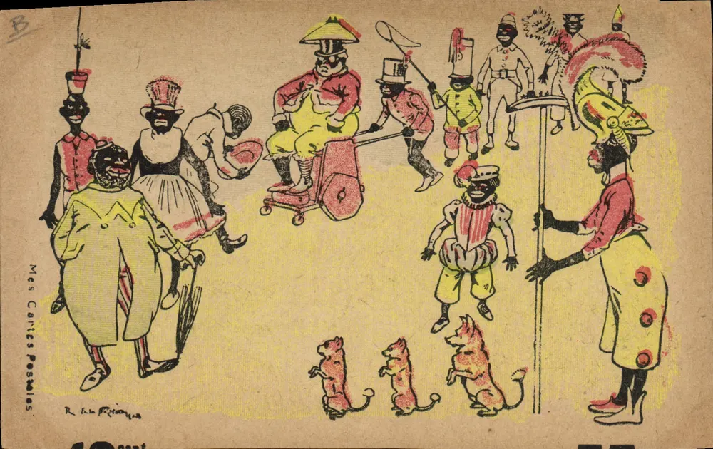 Karnevalsveranstaltung — Karikatur — Mes Cartes Postales, R. Léa Pictet, Nr. 10 - Vorderseite