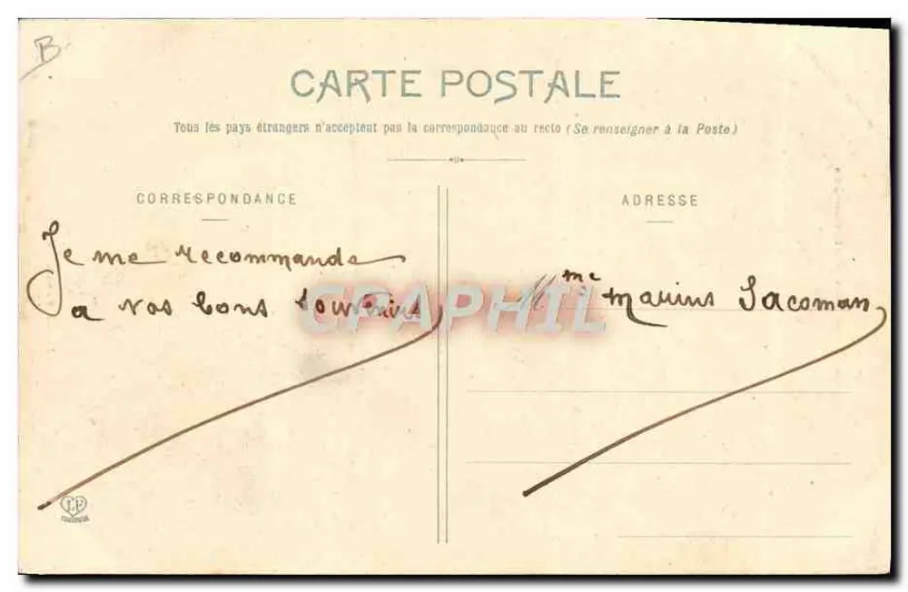 Junge Frau aus Bethmale — Die Ariégeoise Pyrenäen — Phototype Labouche Frères Toulouse - Rückseite