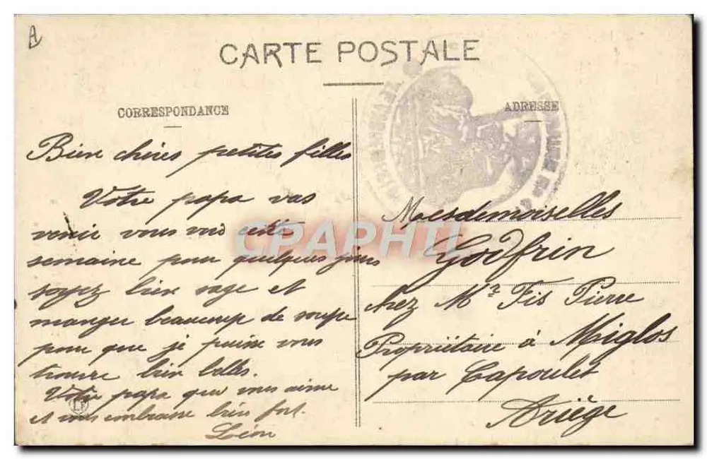 Katalonier trinkt an der Négalade — Banyuls-Trilles Quinquina — Phototype Labouche Frères, Toulouse - Rückseite