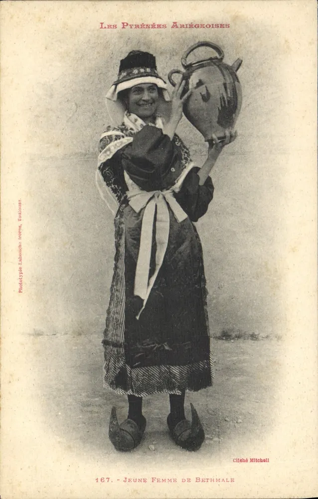 Junge Frau aus Bethmale — Pyrenäen Ariégeoise — Cilébé Mitchell, Nr. 167 - Vorderseite