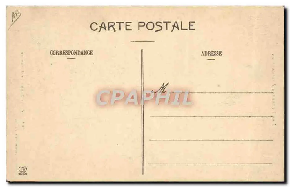 Junge Frau aus Bethmale — Die Ariégeoise Pyrenäen — Phototypie Labouche frères, Toulouse, n°167 - Rückseite
