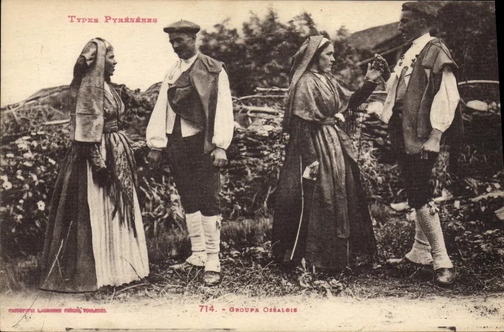Grupo Ossalois — Tipos Pyrénées 714 — Fototipo Laguère Frères Toulouse - Frente