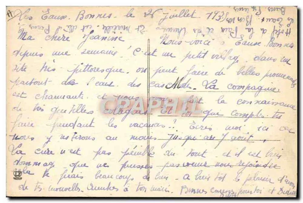 Grupo Ossalois — Tipos Pyrénées 714 — Fototipo Laguère Frères Toulouse - Verso
